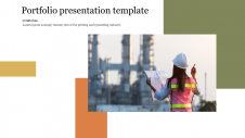 Effective Portfolio Presentation Template Slide Designs